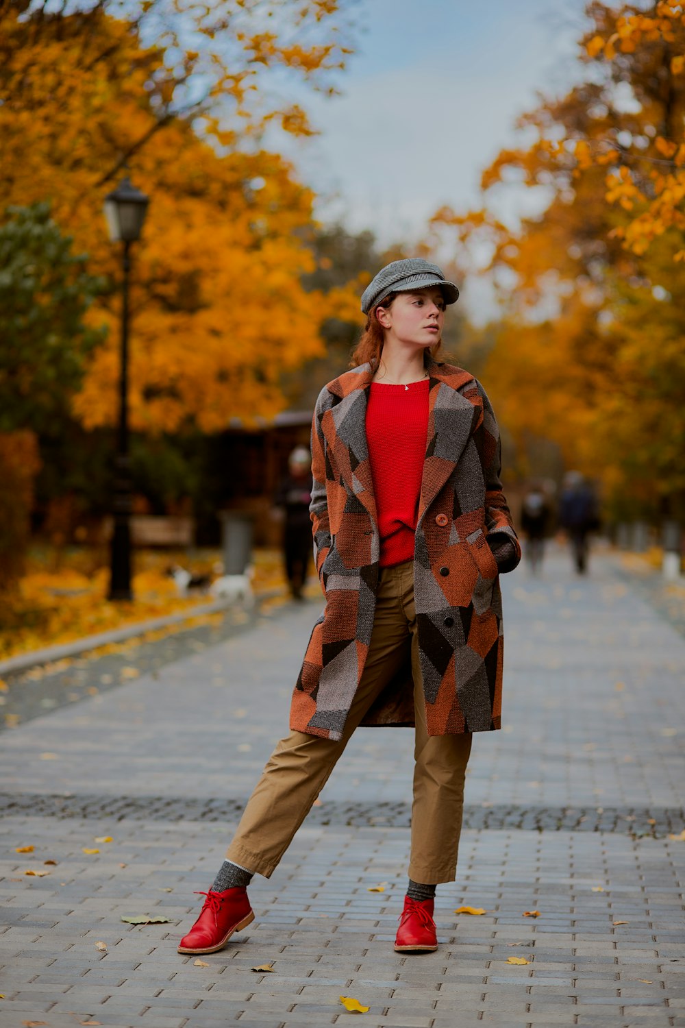 woman standing in park