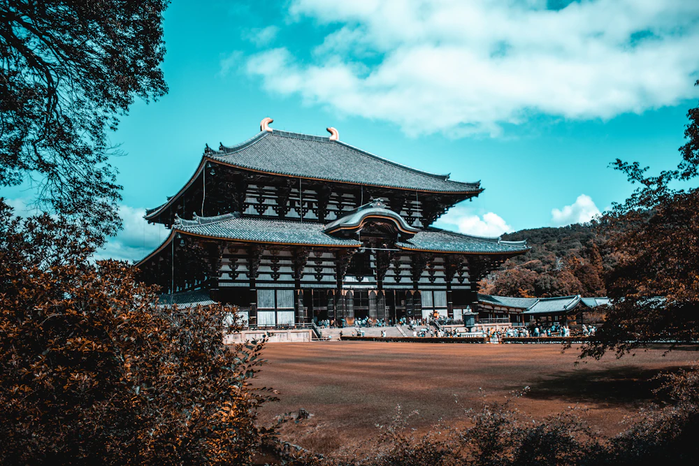 Todai-ji temple's Great Buddha Hall in Nara