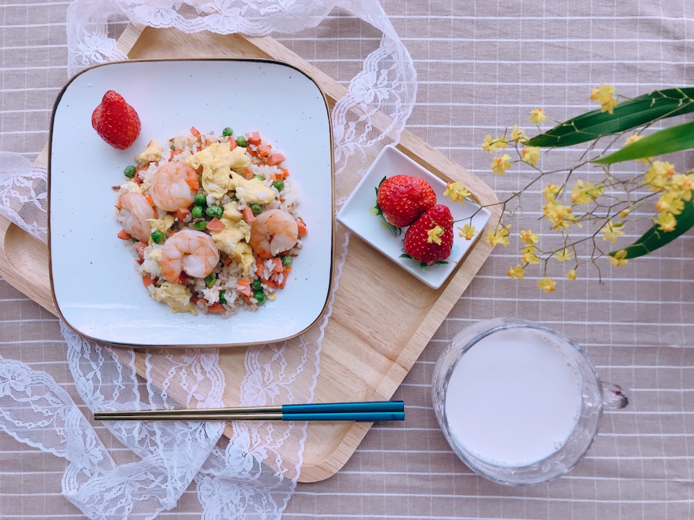 cooked shrimp on plate