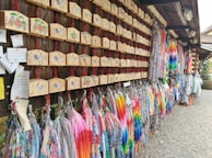 Detailed shot of symbolic visual art pieces representing memory and resilience from the tsunami.