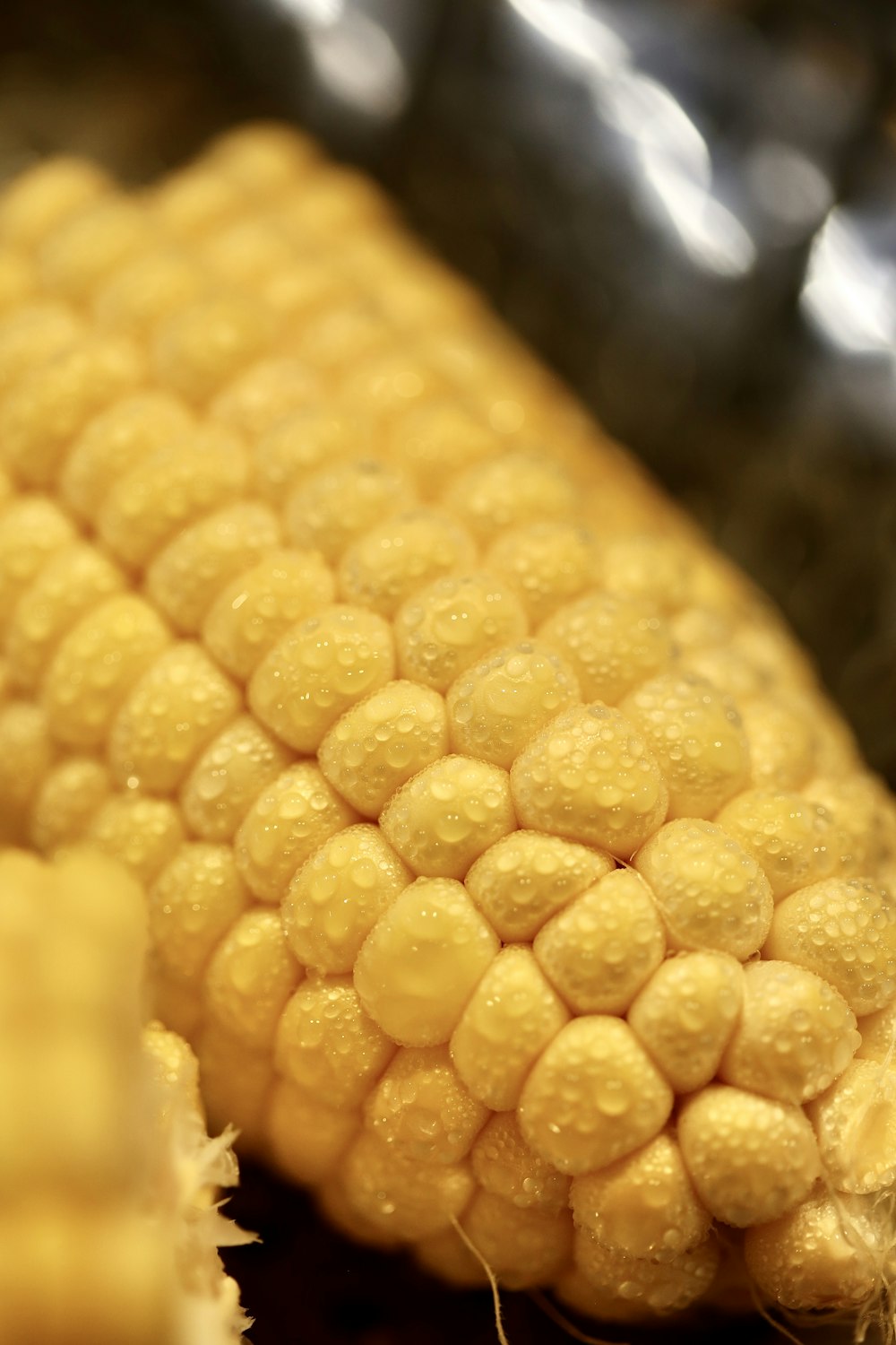 yellow corn in close up photography