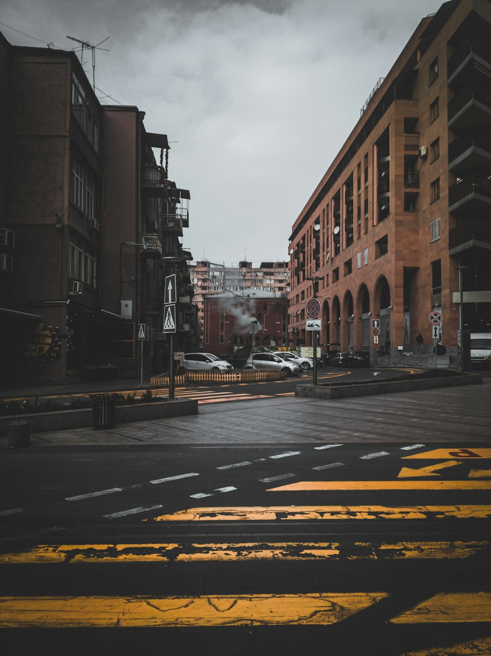 road during daytime under cloudy sky