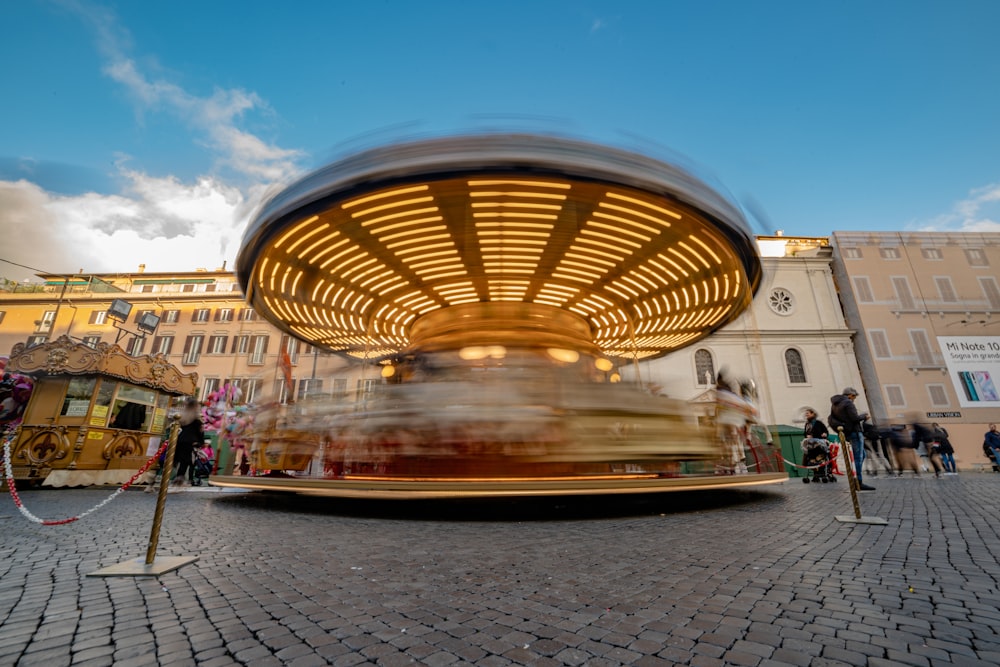 brown carousel