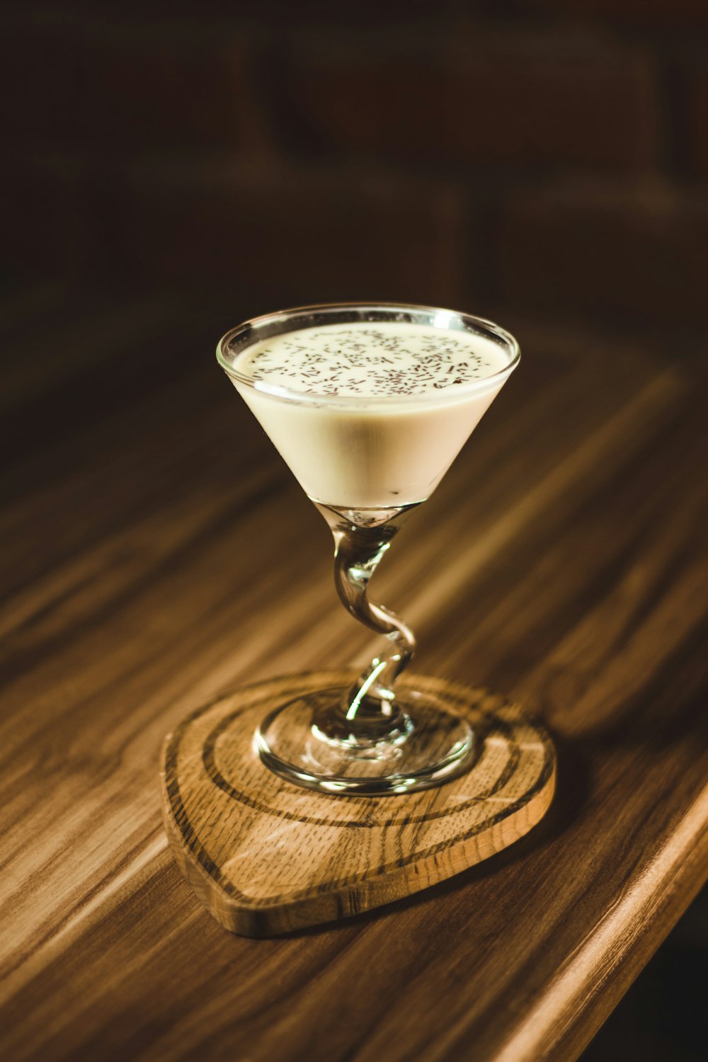 clear martini glass