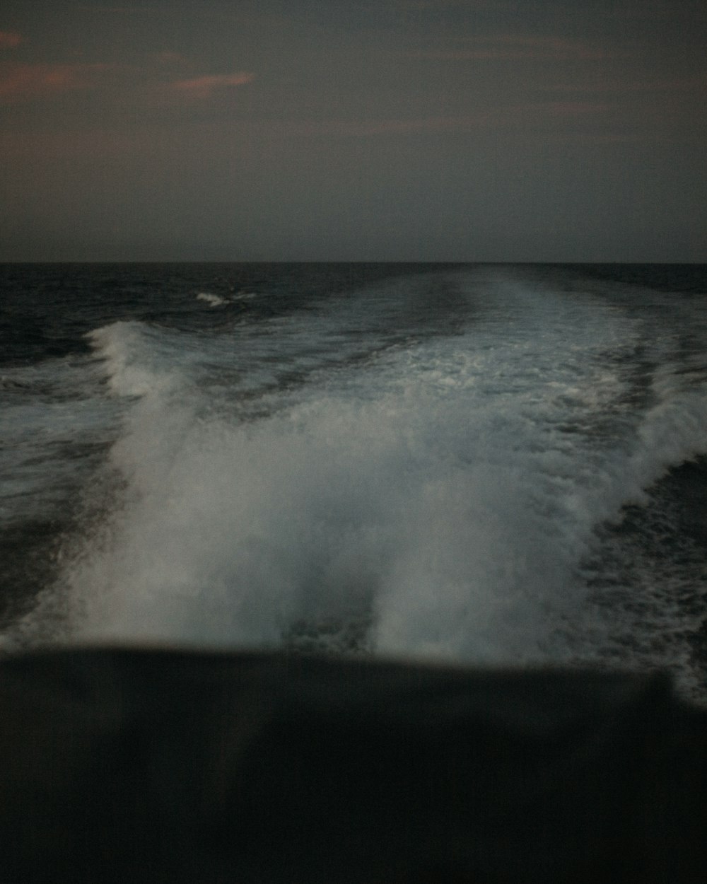 water trails during night