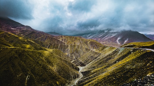 road between mountains in Mazandaran Province Iran