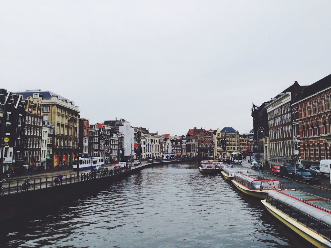 boats beside buildings