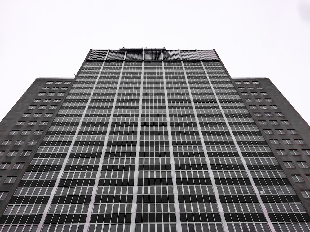 close-up photography of high-rise building