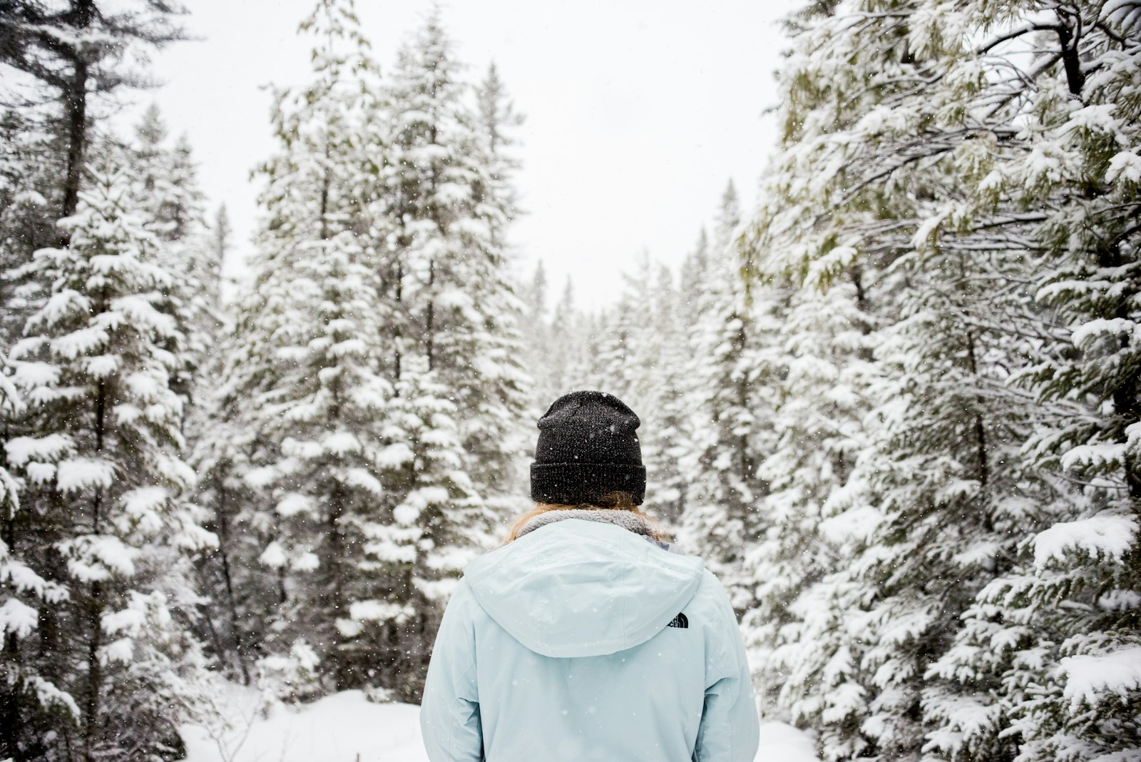 Nikon D610 + Nikon AF-S Nikkor 28-300mm F3.5-5.6G ED VR sample photo. Person standing near snow-covered photography