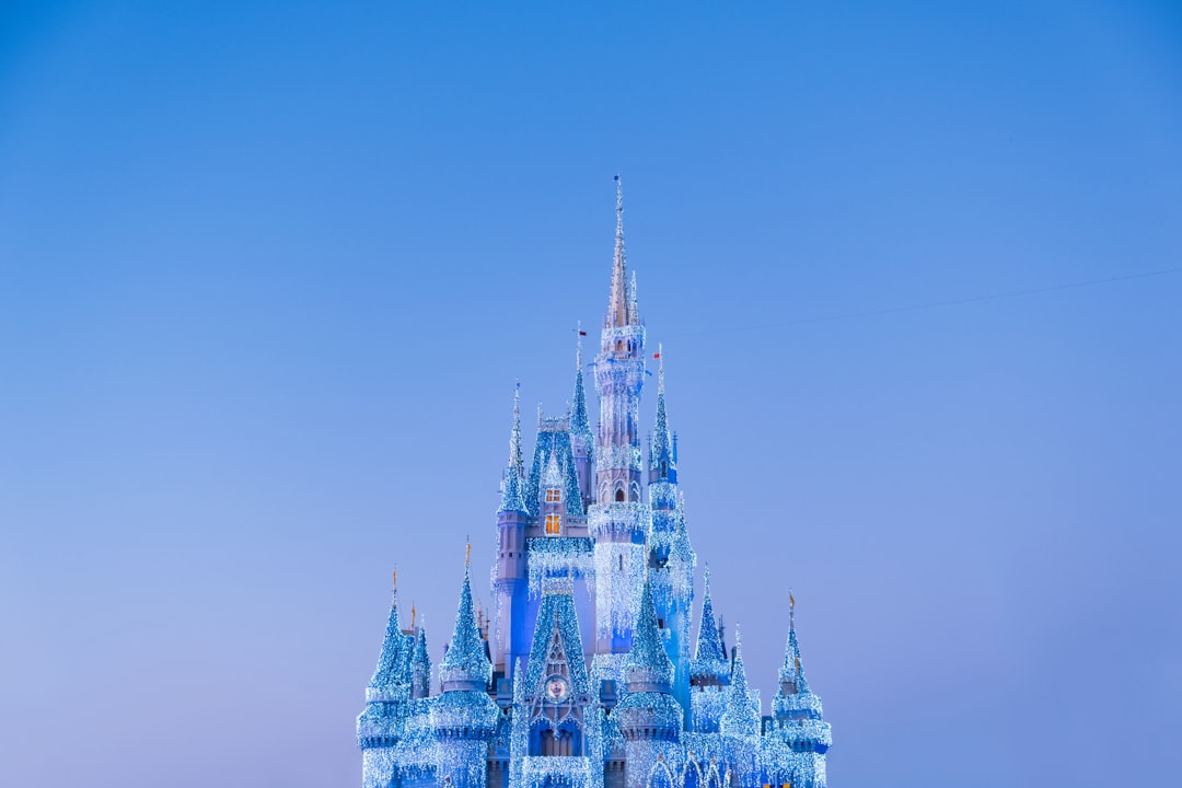 Walt Disney World, Cinderella Castle Dream Lights shortly before sunset from a recent trip to Walt Disney World.
