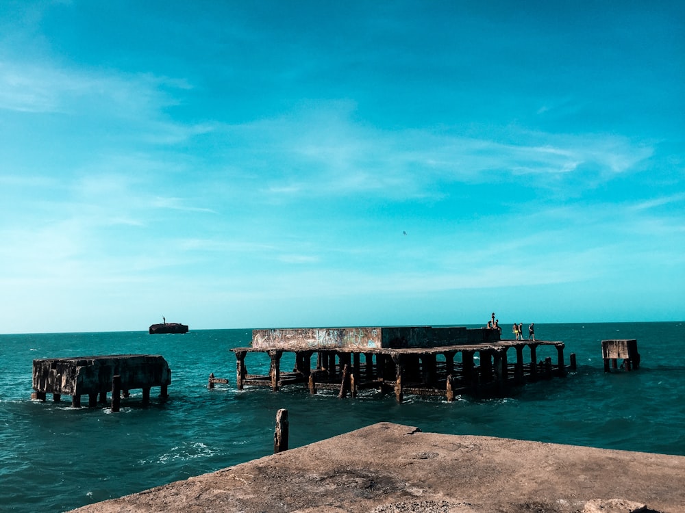 brown concrete dock during daytime