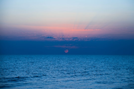 boat on sea in Ganaveh Iran