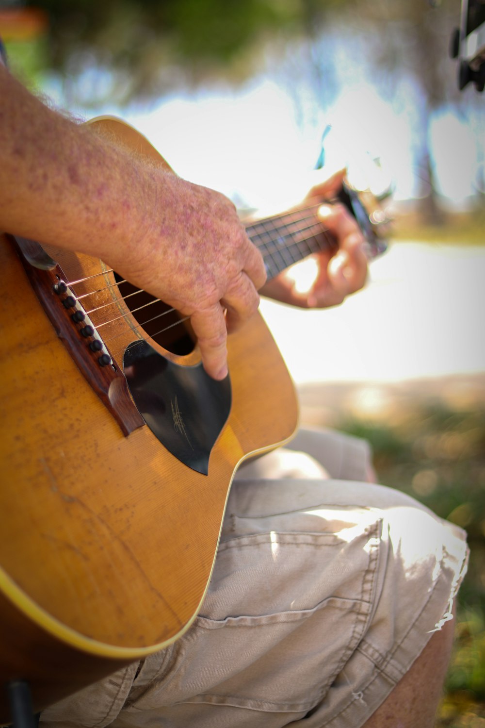 man playing guitar