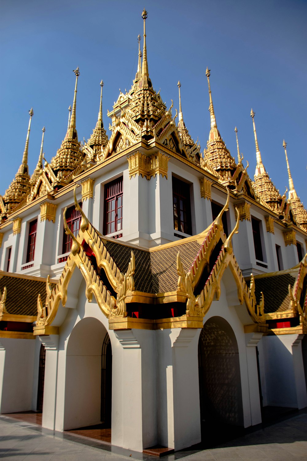 white and gold temple