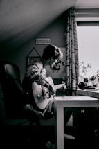 man playing guitar