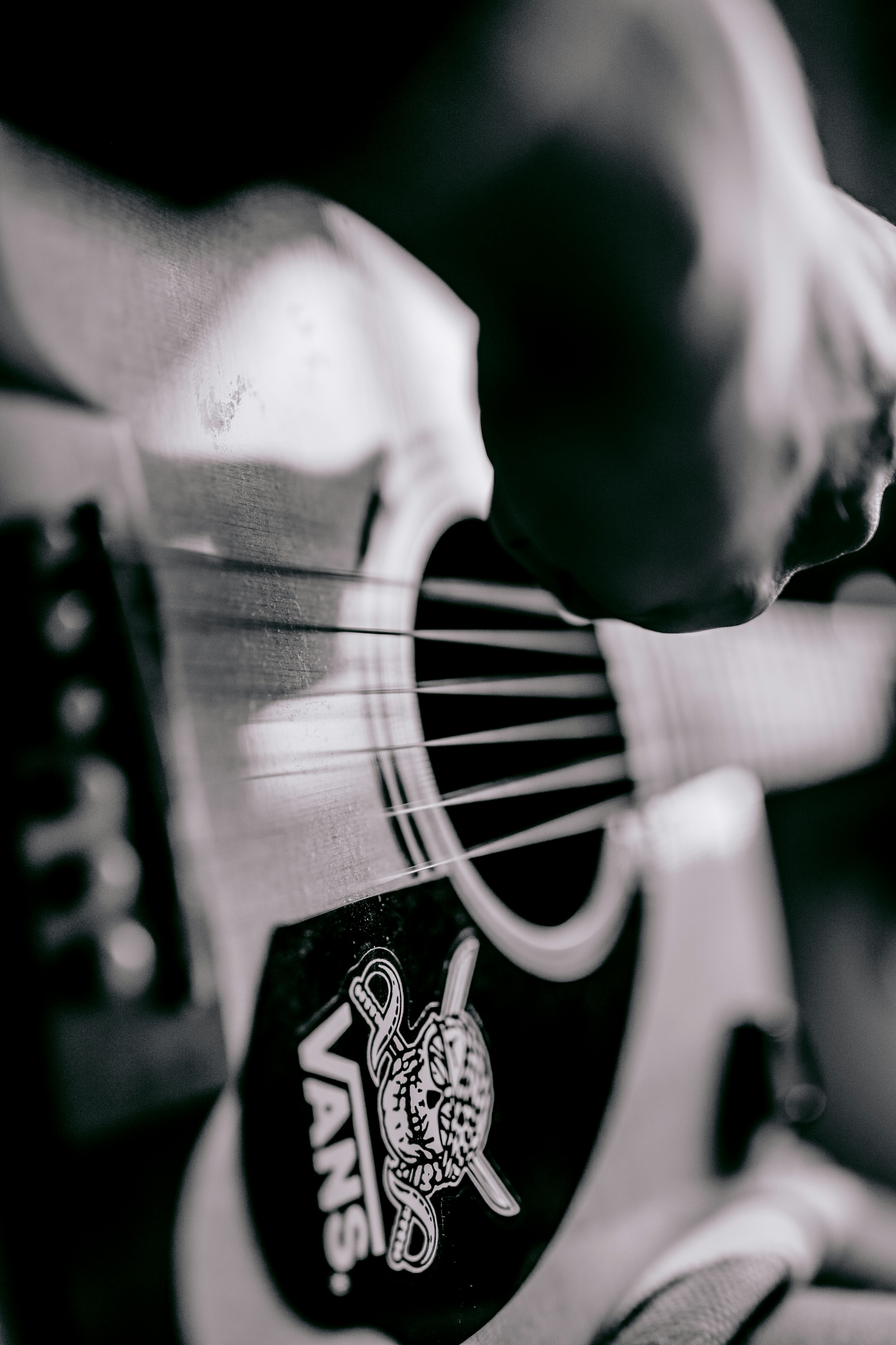 Close up of a Guitar.