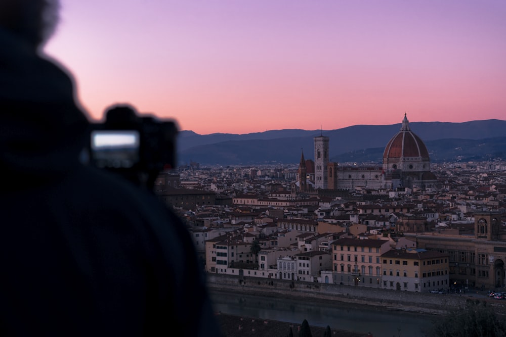 cityscape during golden hour