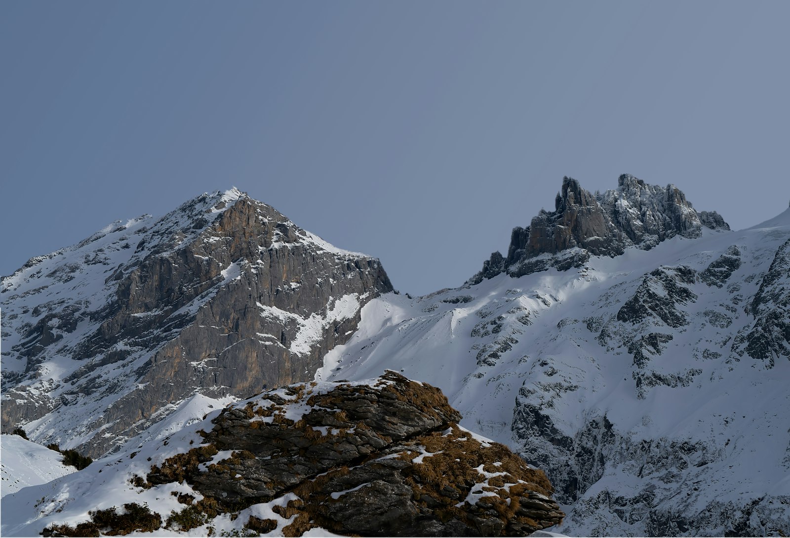 Sony a7R IV + Sony Vario Tessar T* FE 24-70mm F4 ZA OSS sample photo. Snow capped mountain during photography