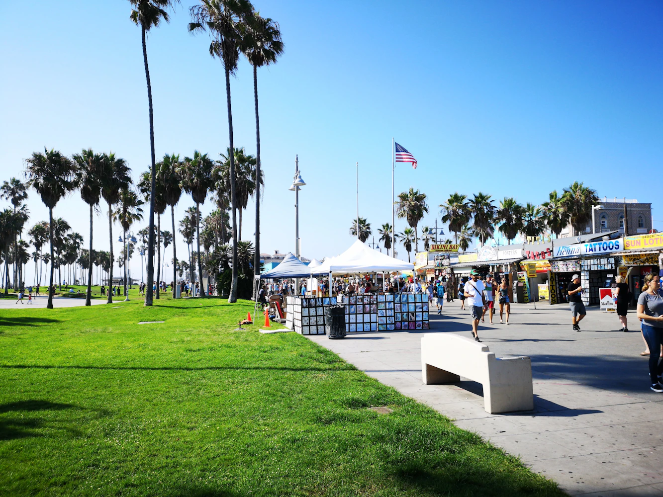 Outdoor evening market