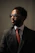 man wearing black suit