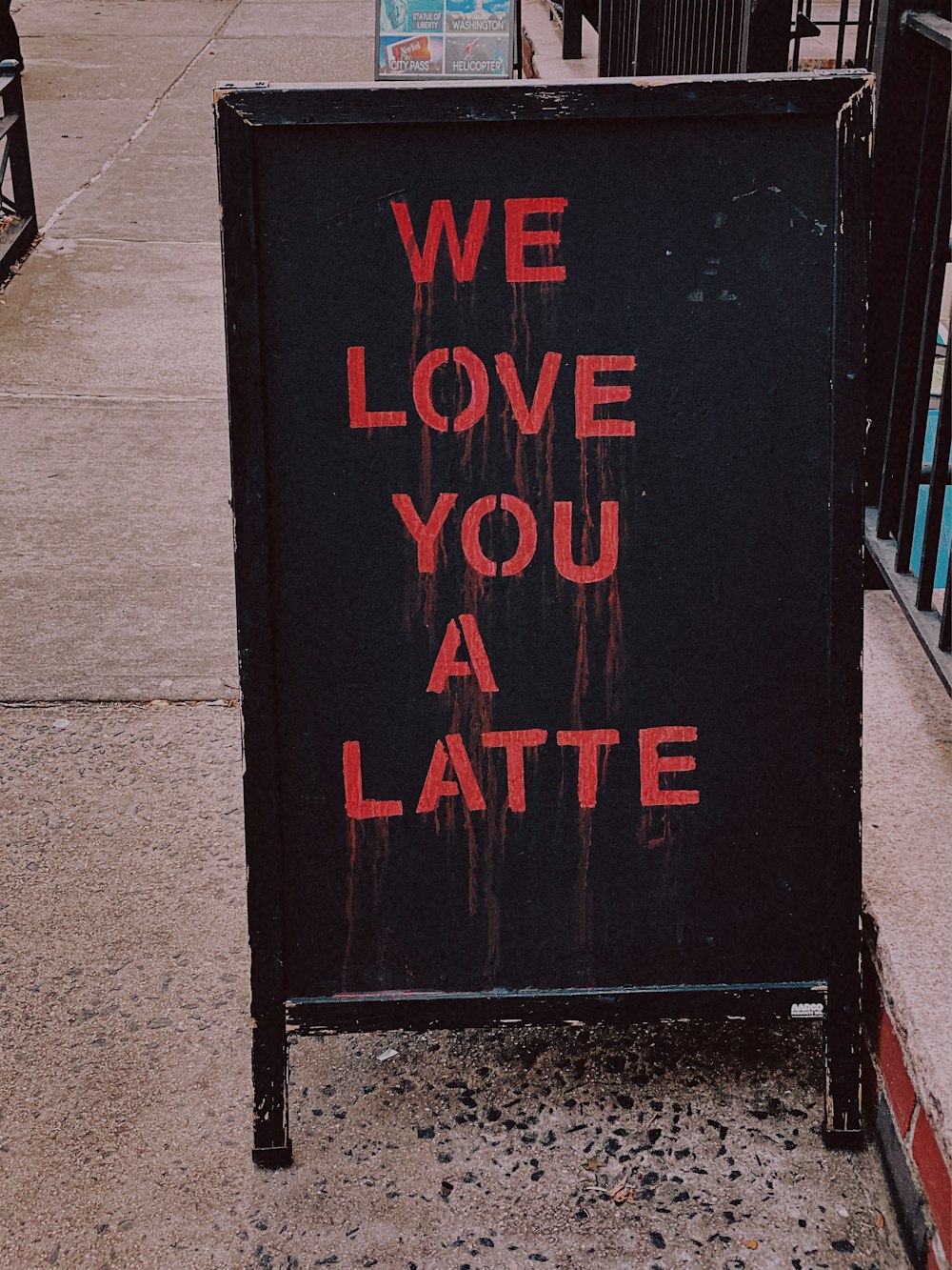 black wooden signage