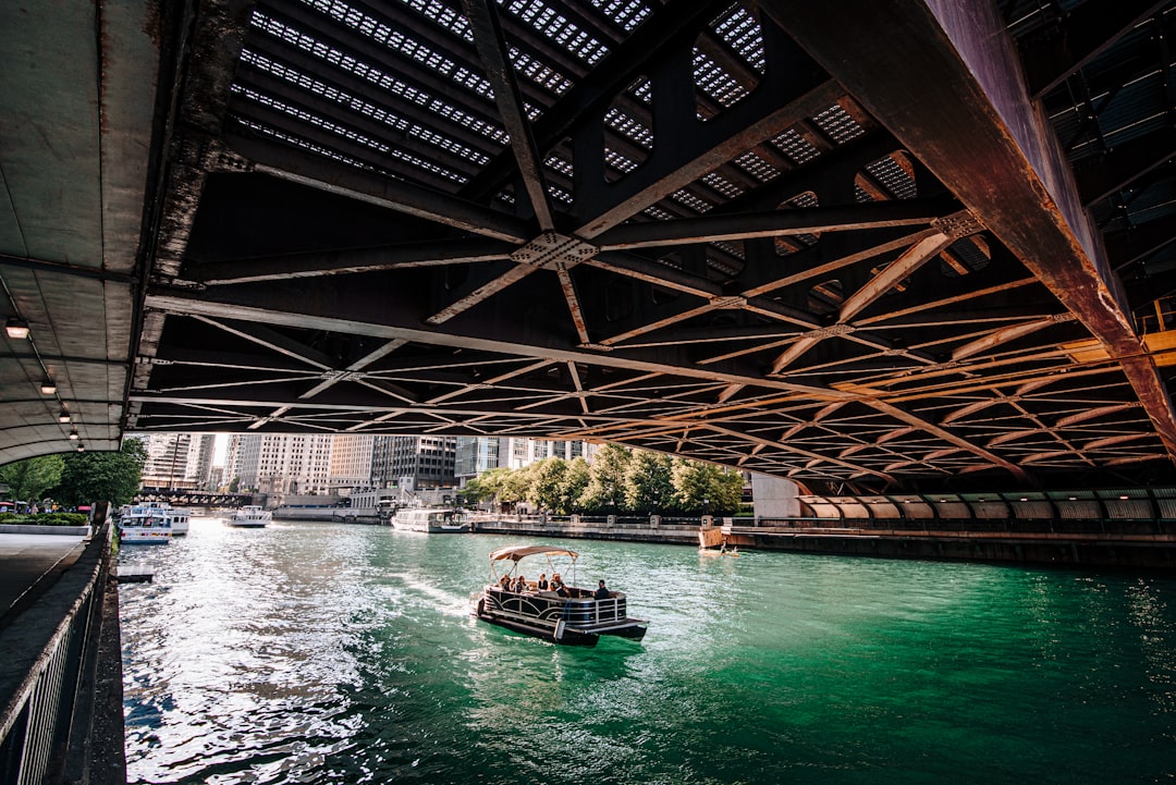 boat under bridge