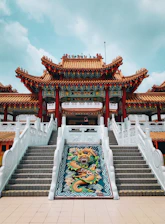 red and white temple