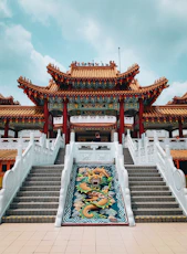 red and white temple