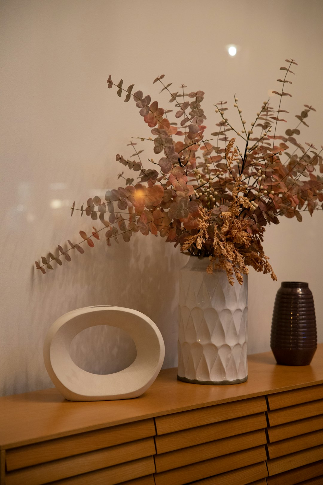 brown plants in vase