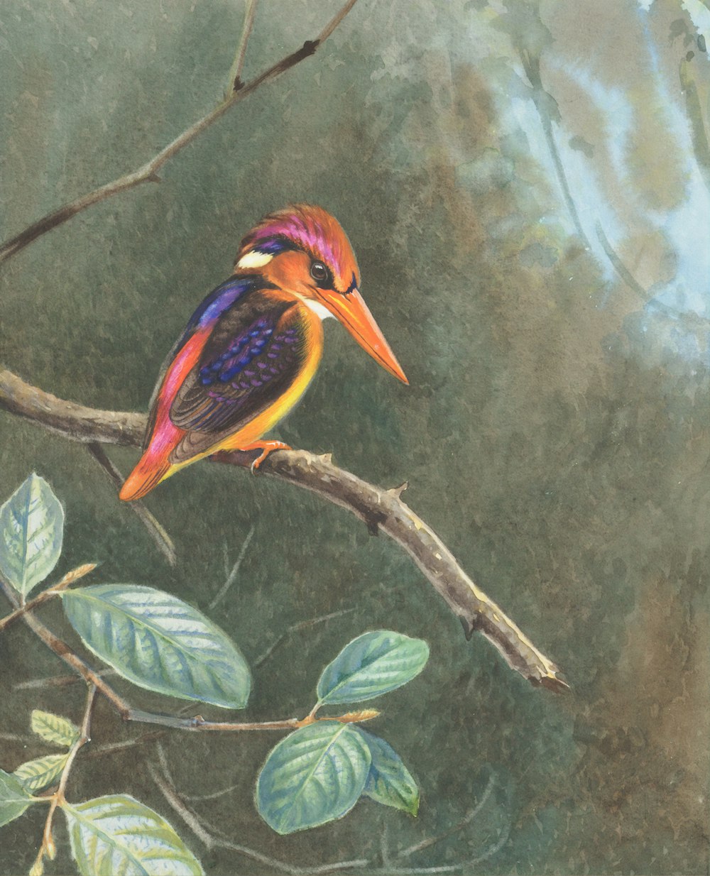 painting of bird