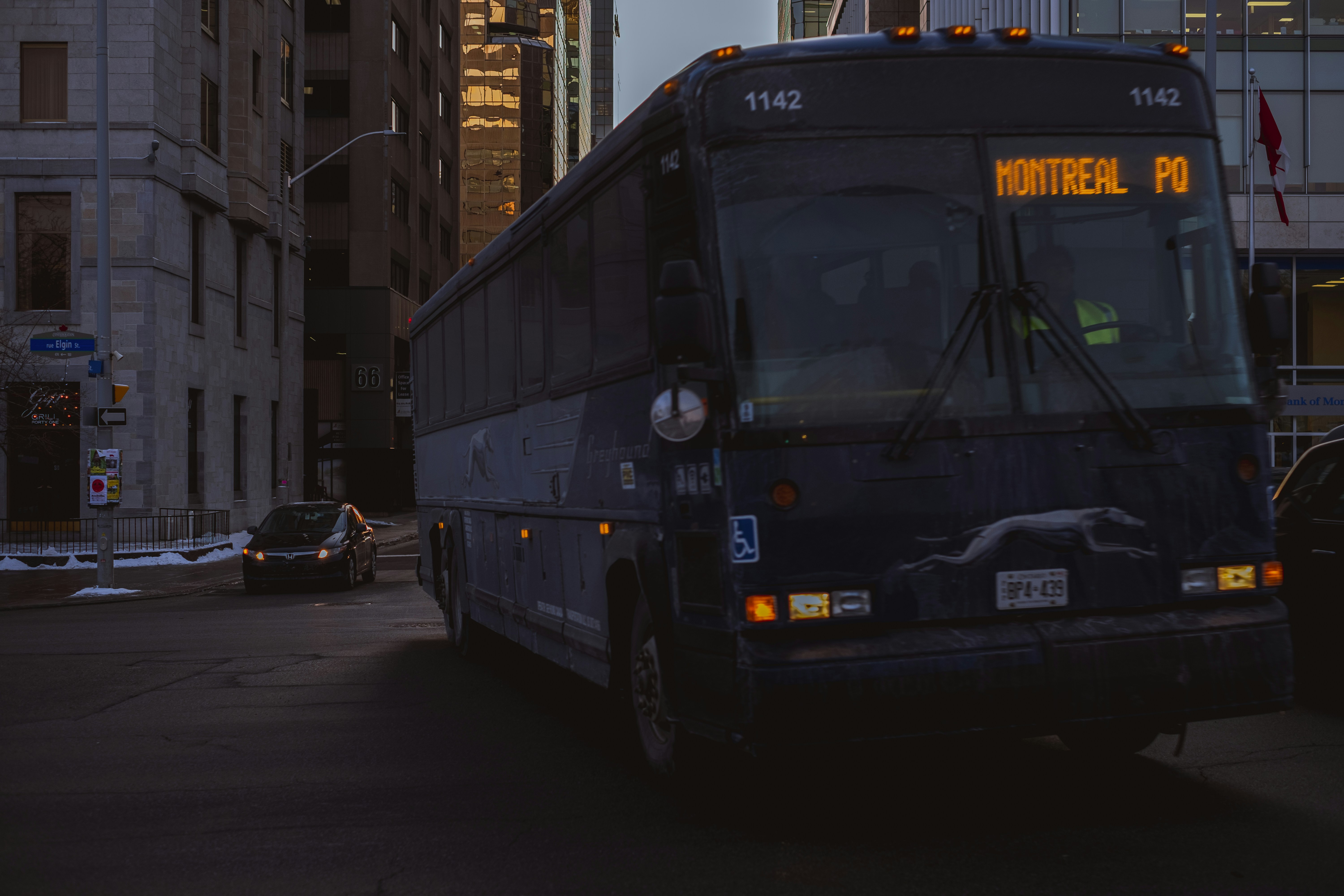 Shuttle near building