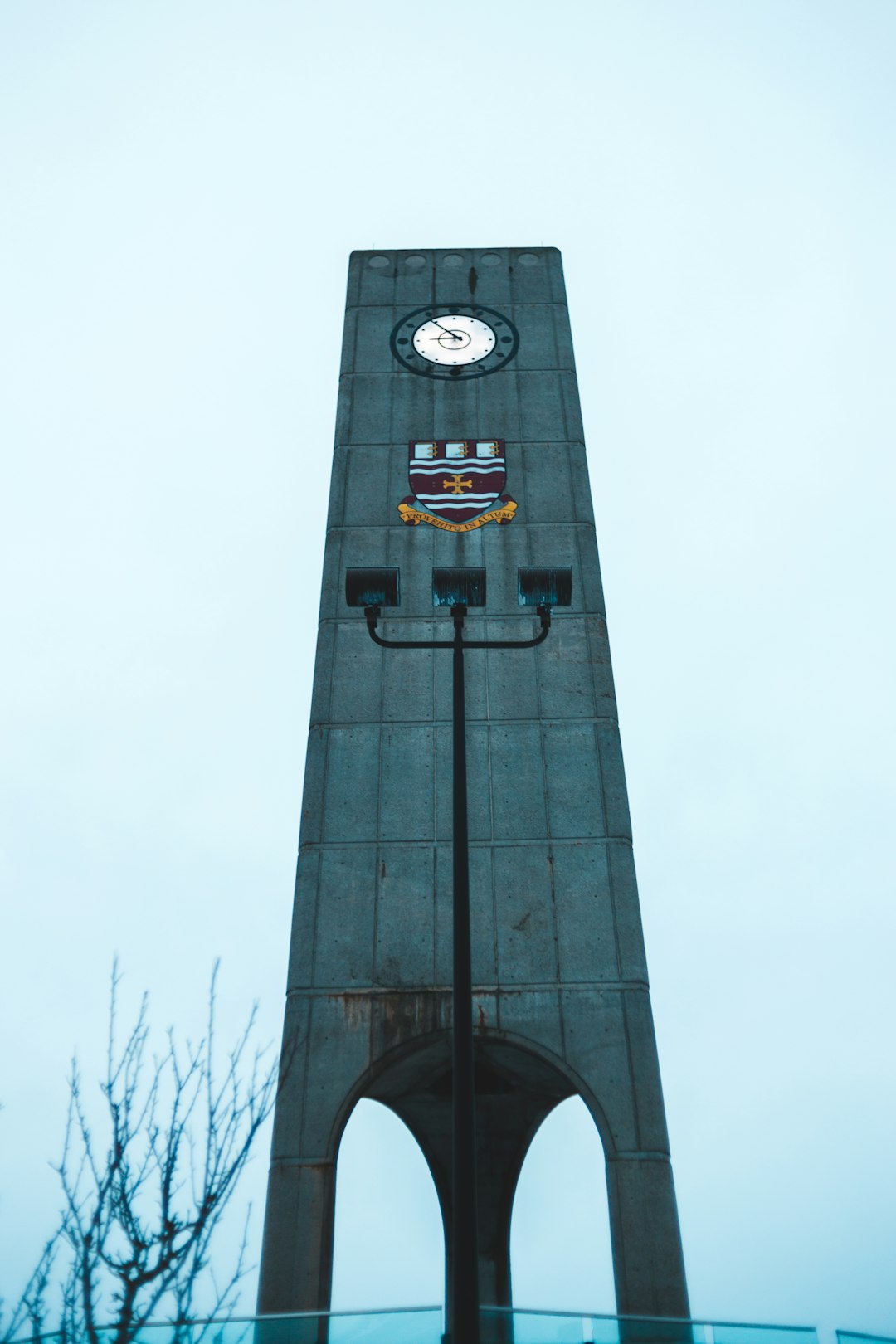 grey tower clock