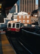 red and white train photograph