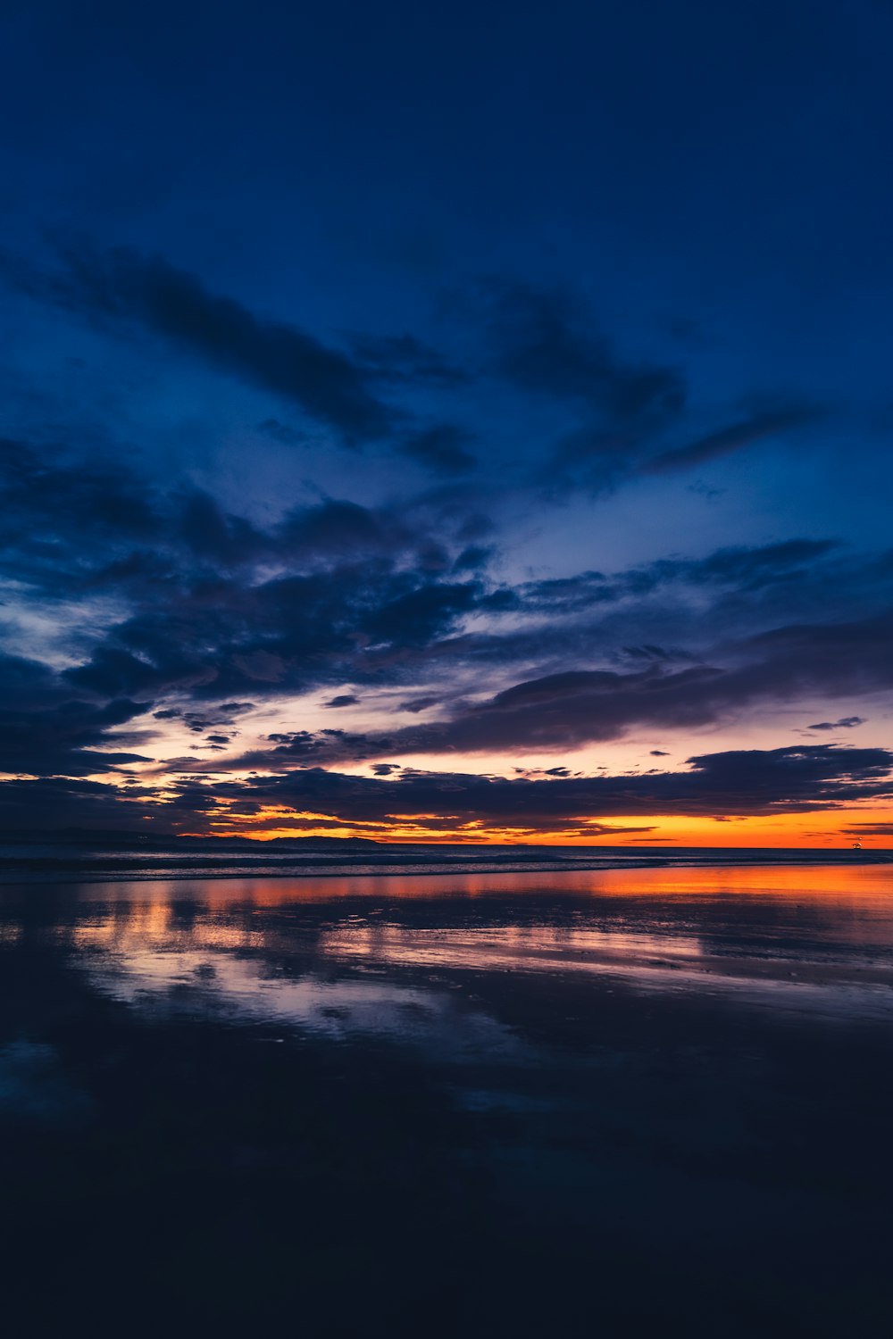 seashore at sunset