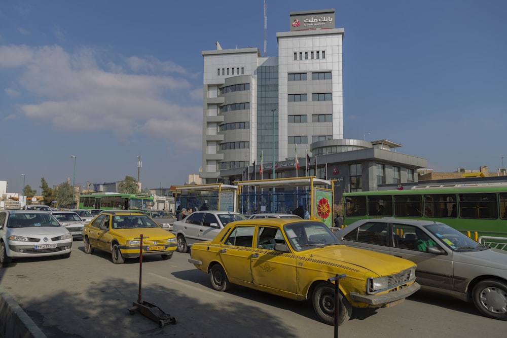 vehicles on road during daytime