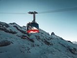 black and red cable car