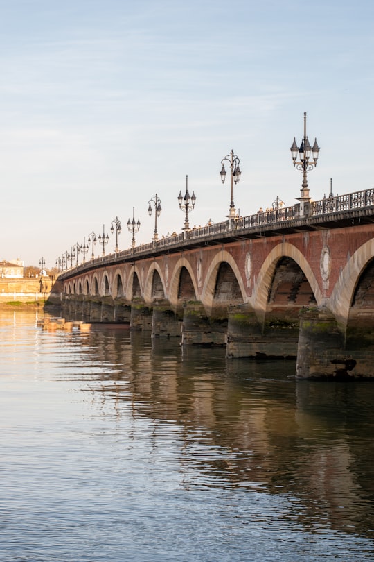 bridge on river in Pont de pierre France