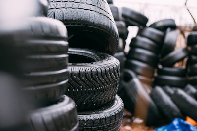 piles of car tires