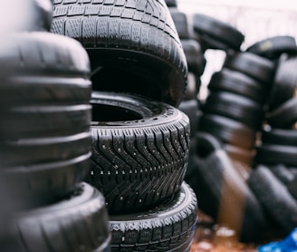 piles of car tires