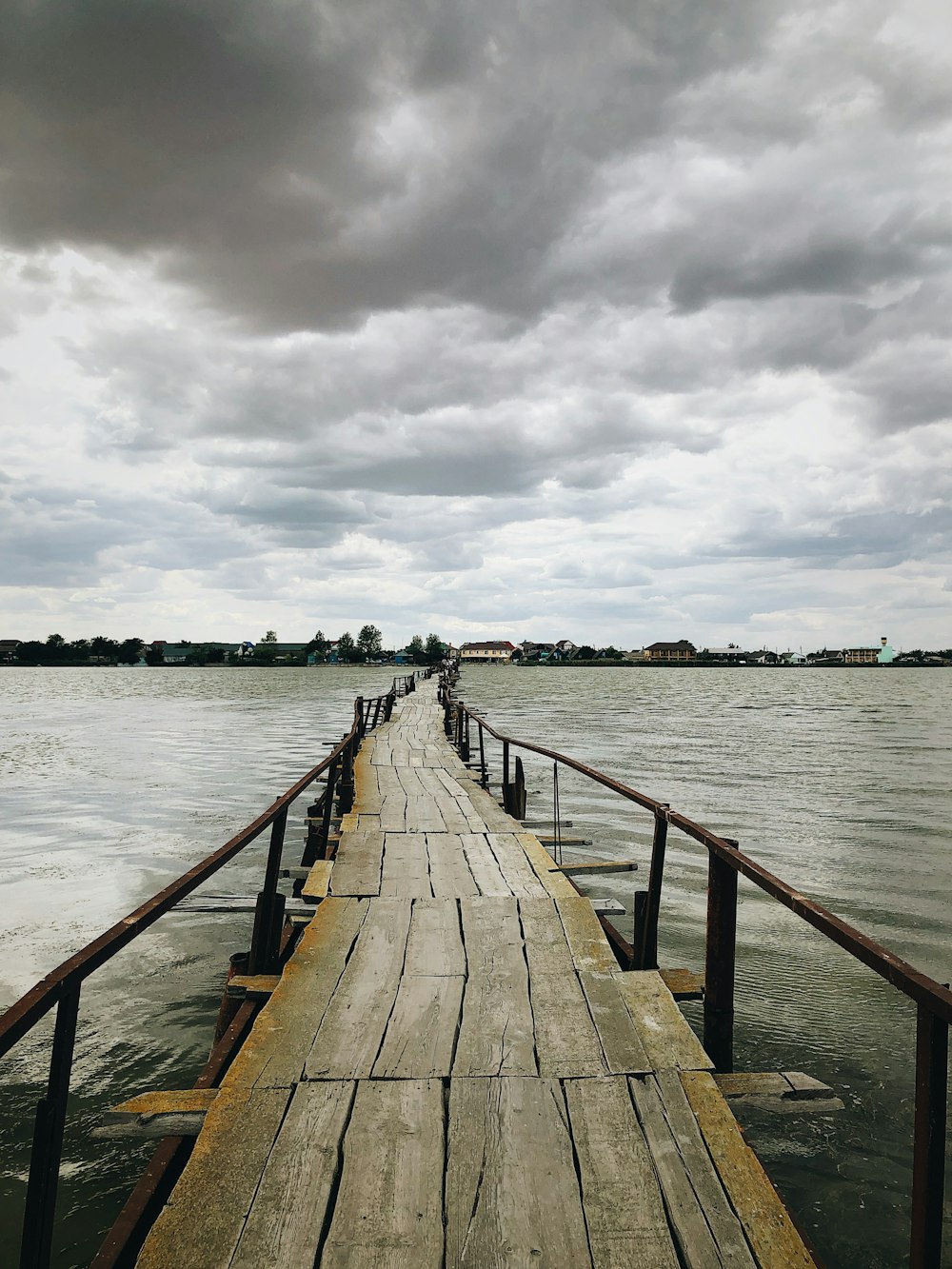 brown wooden bridge during day