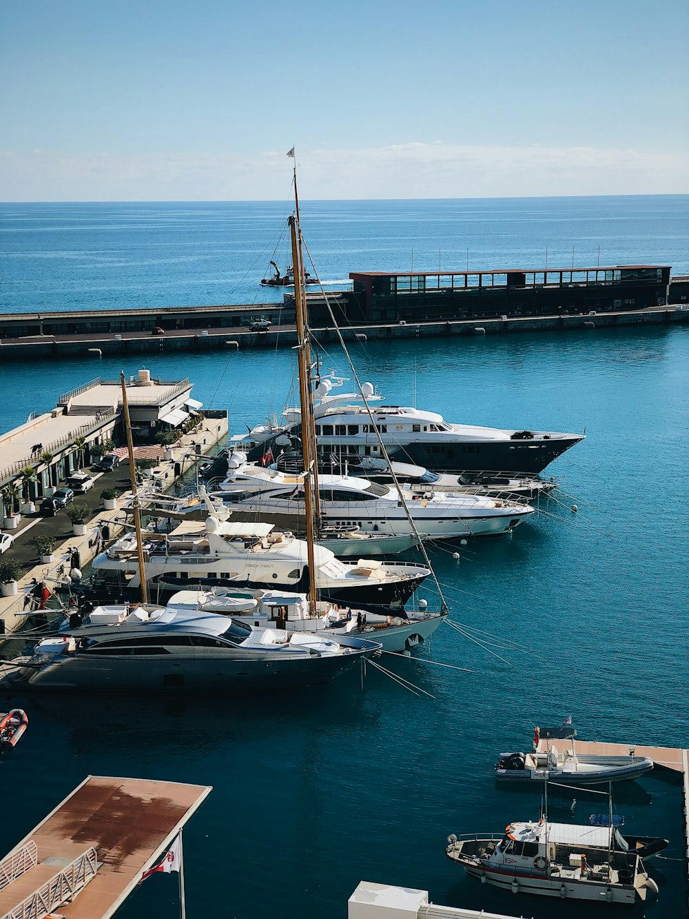 yachts in pier