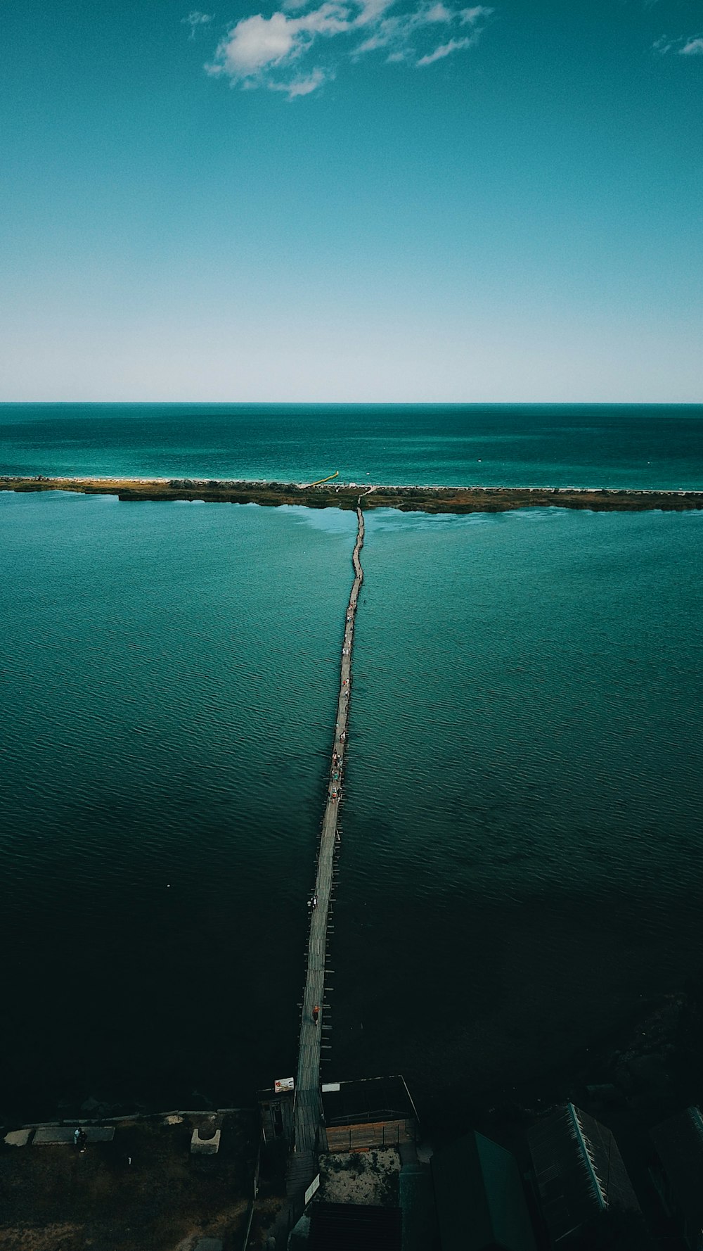 aerial photo of bridge