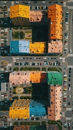 aerial photo of houses