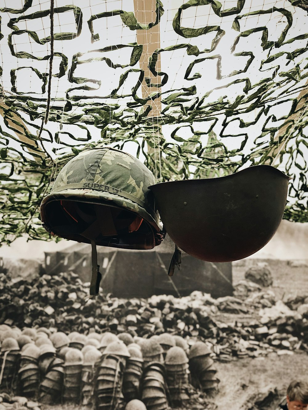 hanged helmets