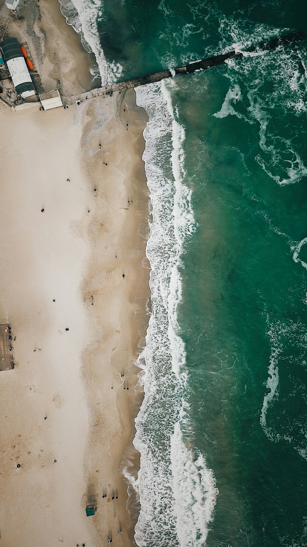foto aerea della spiaggia