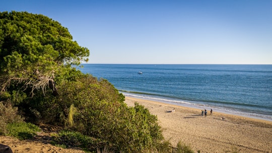 people on shore in El Portil Spain