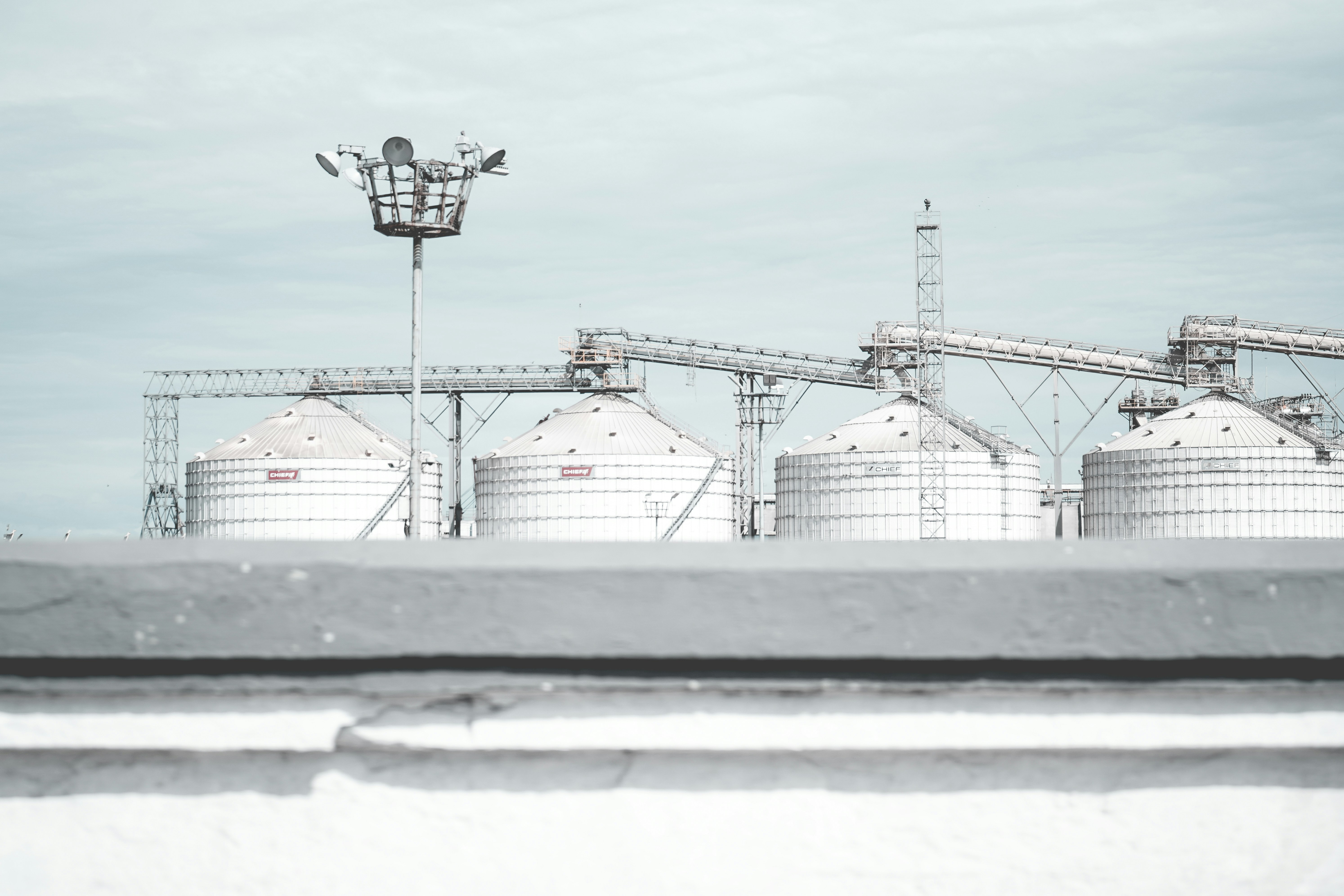 Modern petroleum storage tanks facility