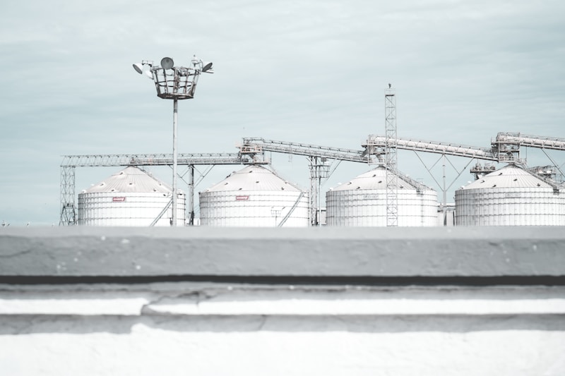 Modern petroleum storage tanks facility