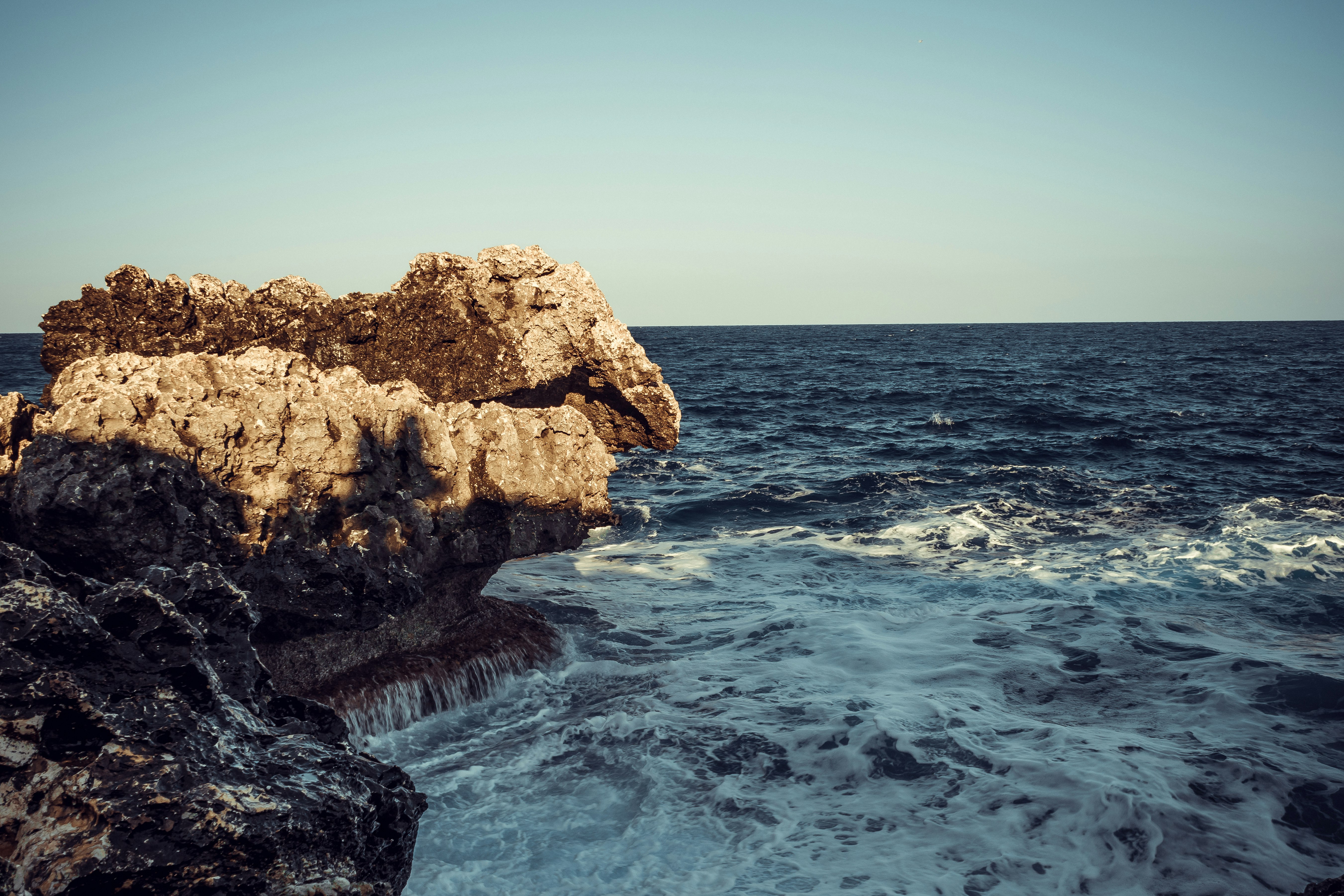 cliff and sea