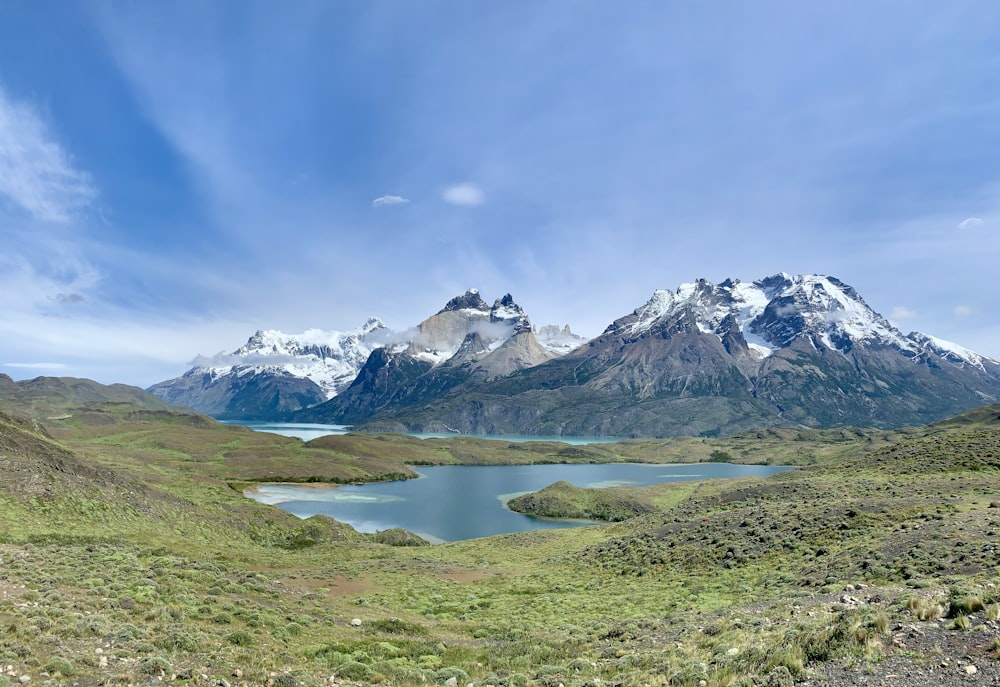 lake beside mountain ranges